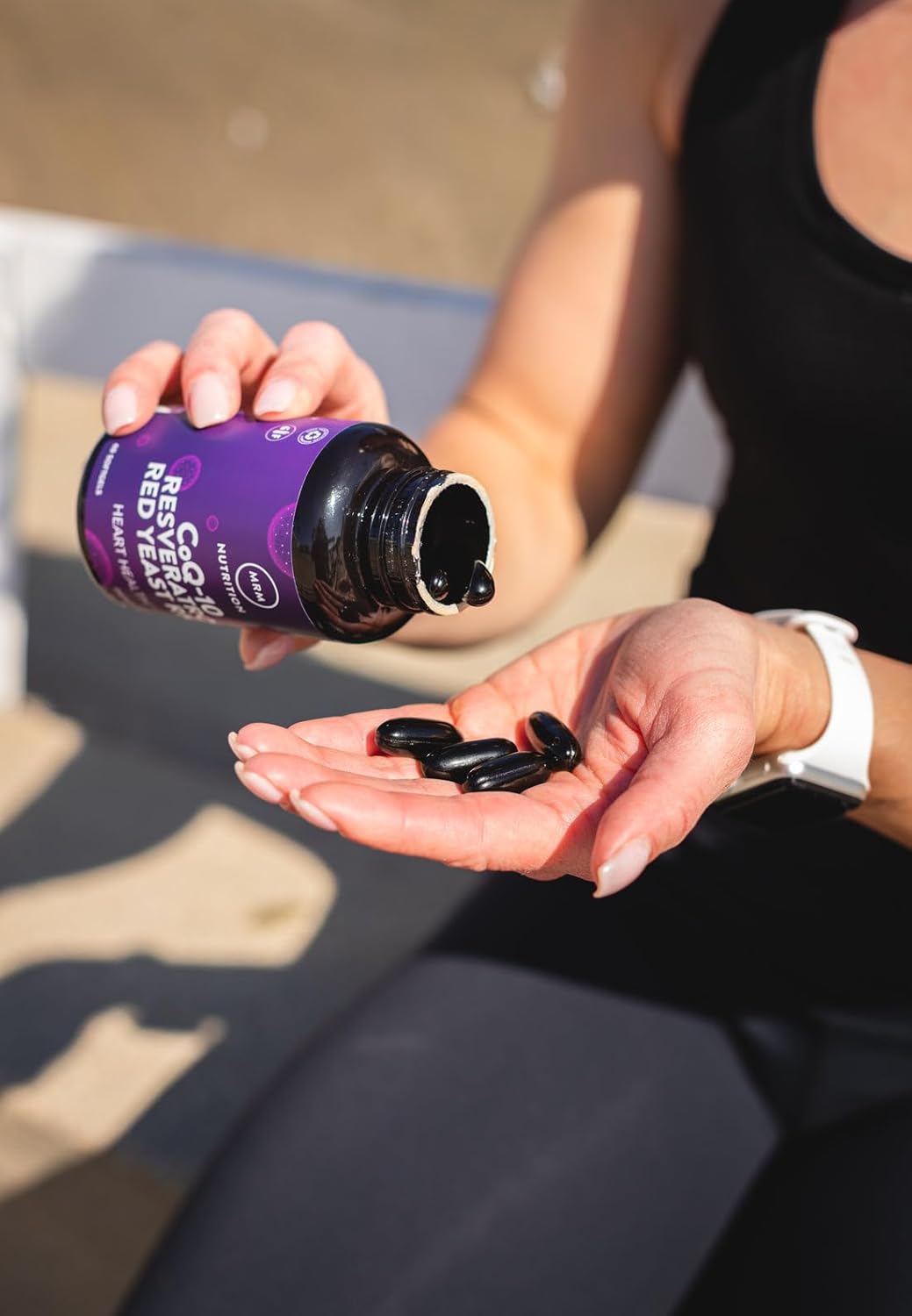 MRM Nutrition CoQ-10 Resveratrol Red Yeast Rice Supplement for Heart Health and Healthy Aging - Gluten-Free with Powerful Antioxidants, 30 Servings