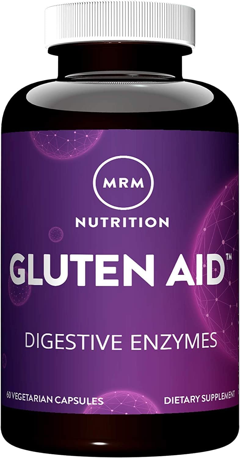 MRM Nutrition Gluten-Aid™ Enzymes for Gluten & Dairy Digestion | BIOCORE DPP-IV® | Gluten-Free | 60 Servings