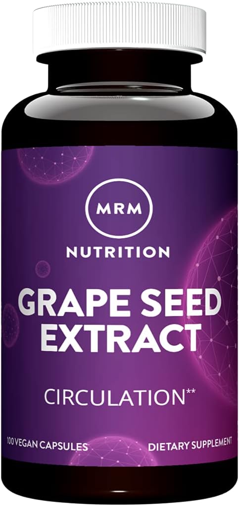 MRM Nutrition Grape Seed Extract for Circulation, Antioxidants, and Anti-Aging - Gluten Free, Vegan - 100 Servings
