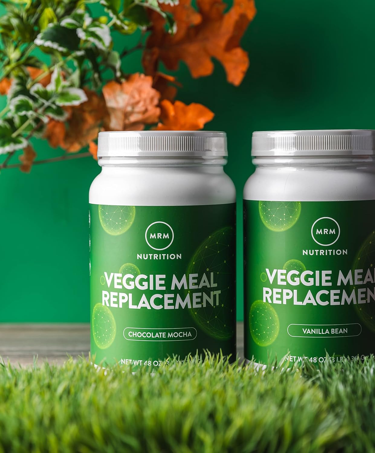 MRM Nutrition Vanilla Bean Flavored Veggie Meal Replacement Protein - 22g Plant Based Protein - Balanced Macronutrient Formula - 28 Servings