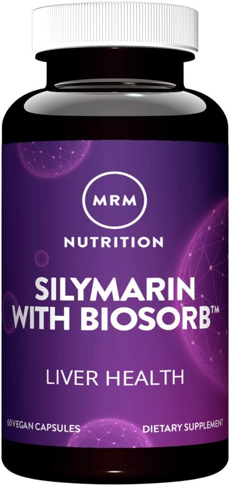 MRM Silymarin Supplement with BioSorb for Liver Health - 60 Veggie Capsules