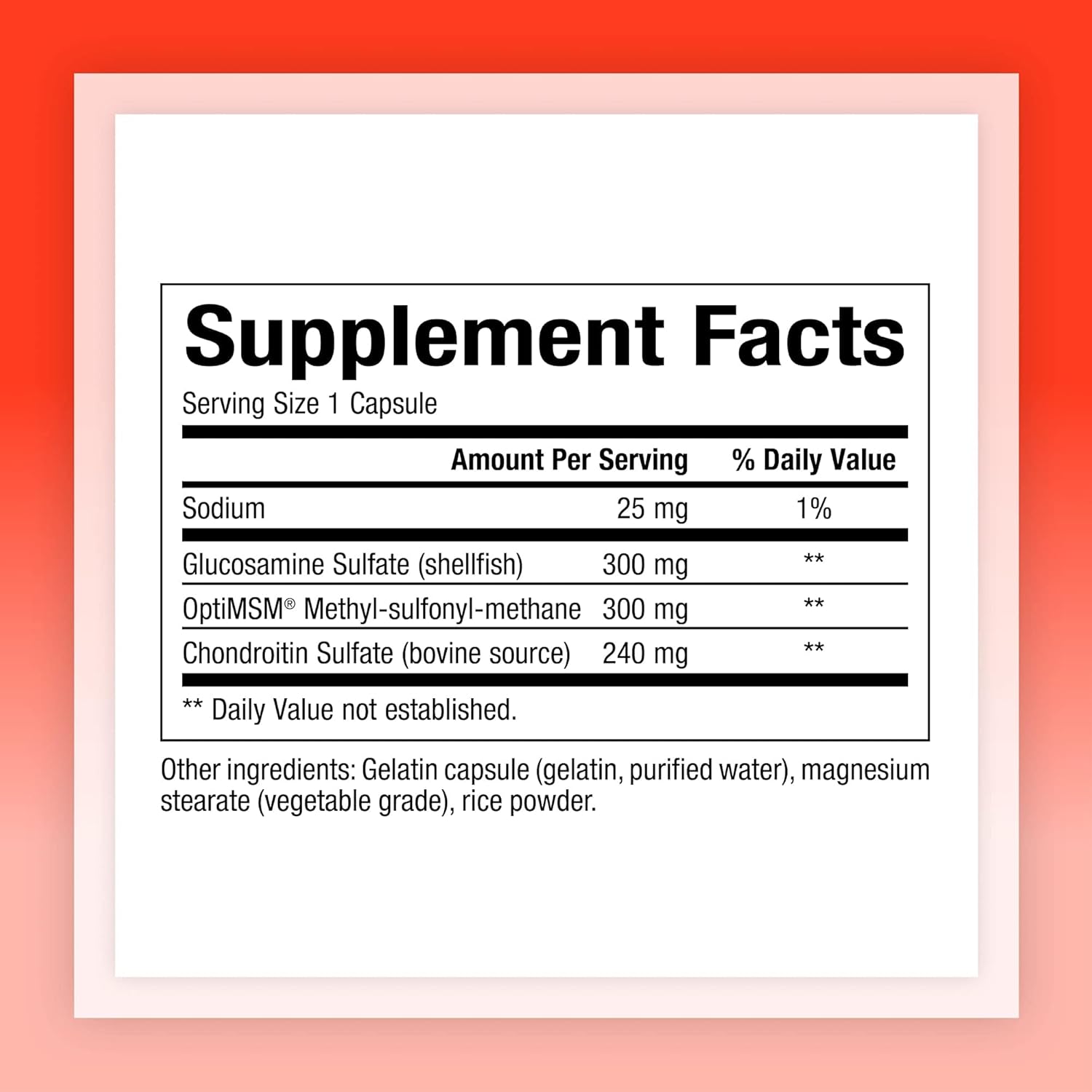 MSM Joint Formula by Natural Factors - 180 Capsules for Healthy Joints & Mobility