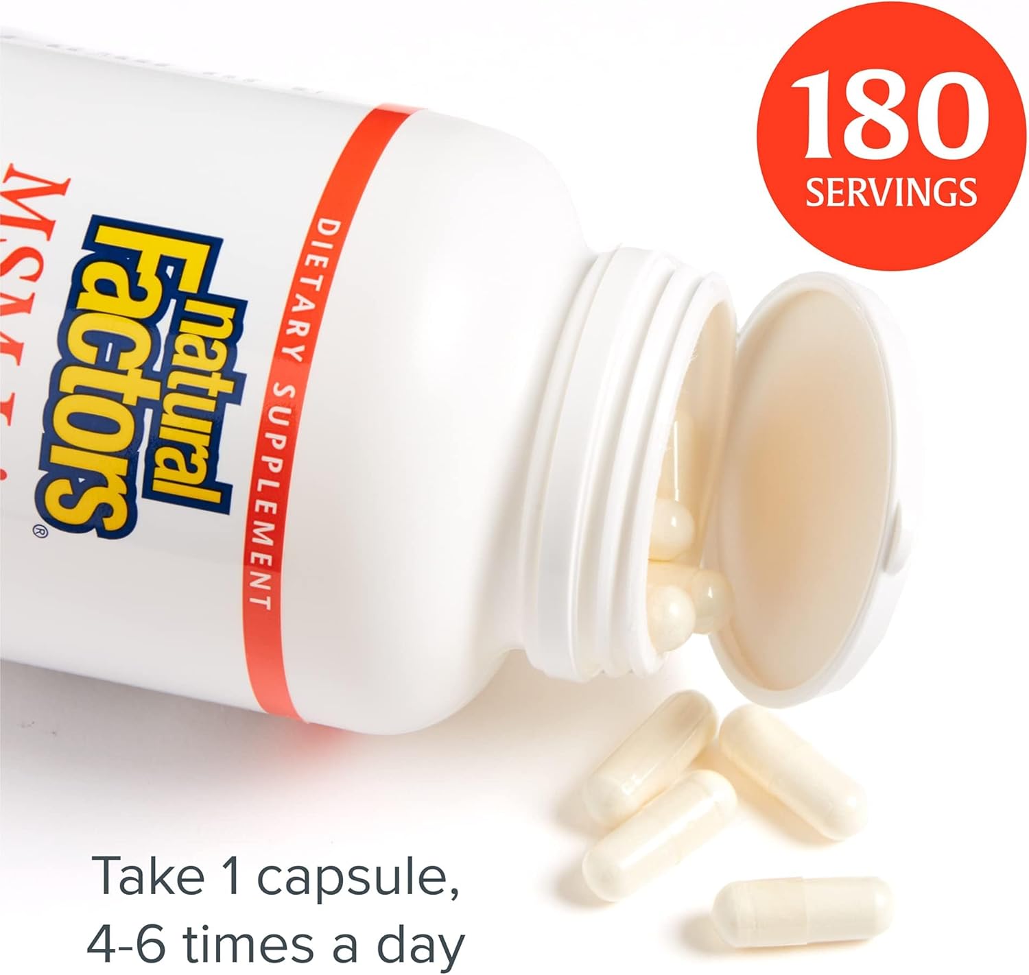 MSM Joint Formula by Natural Factors - 180 Capsules for Healthy Joints & Mobility