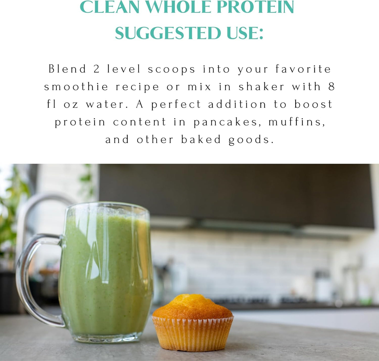 Mt Capra Clean Whole Protein Blend - Grass-Fed Goat Protein with Whey & Casein, 20g Protein per Serving, Muscle Building, No Bloating, 13 Servings, 400g