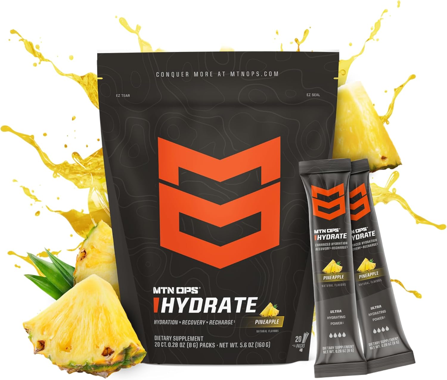 MTN OPS Enduro and Hydrate Pineapple Combo Pack - Energize and Hydrate with Pineapple Flavors