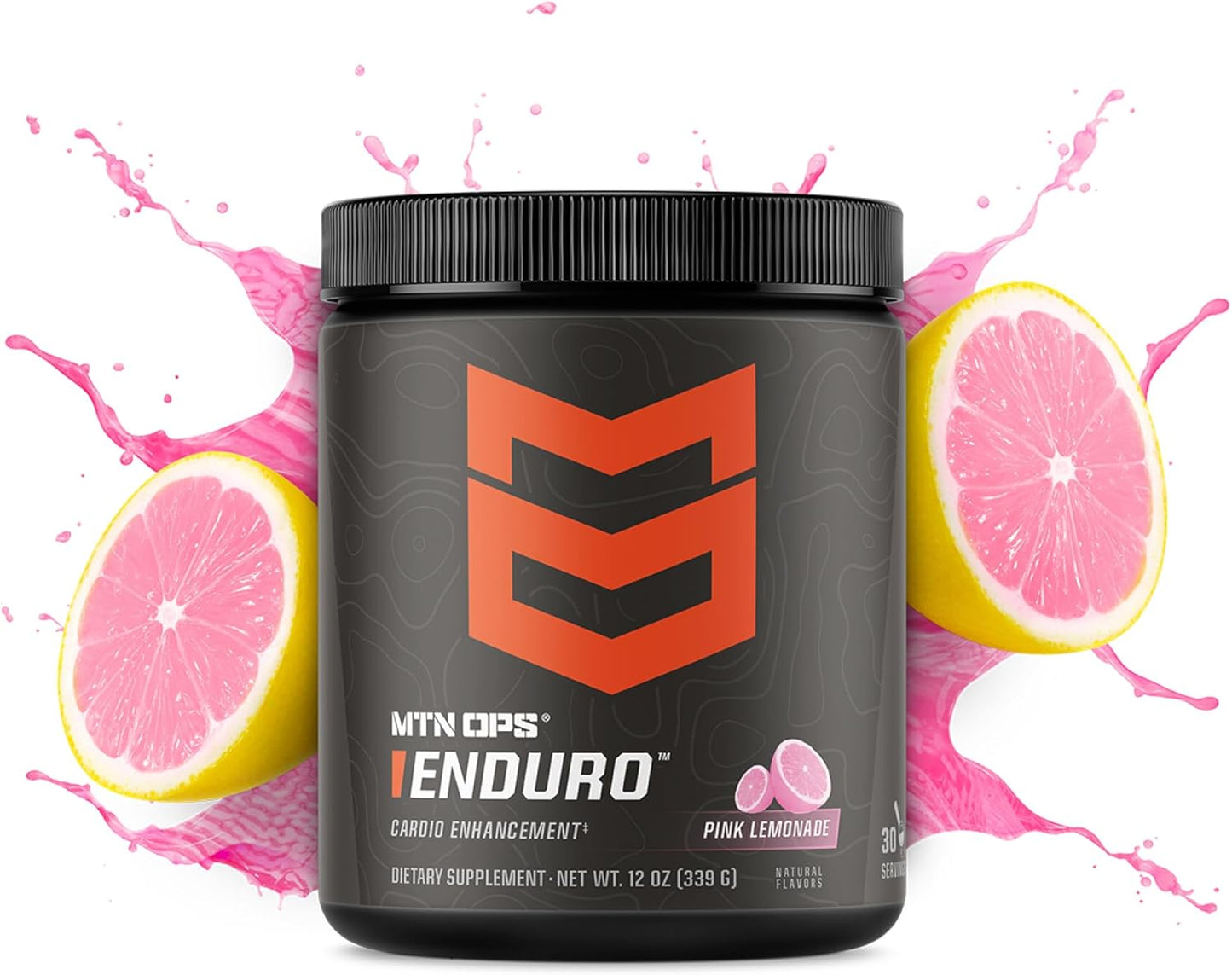 MTN OPS Enduro Nitric Oxide Supplement & Stim-Free Pre Workout - Pink Lemonade - 30 Servings - Magnesium Citrate, Beet Root, Niacinamide, L Arginine, L Citrulline