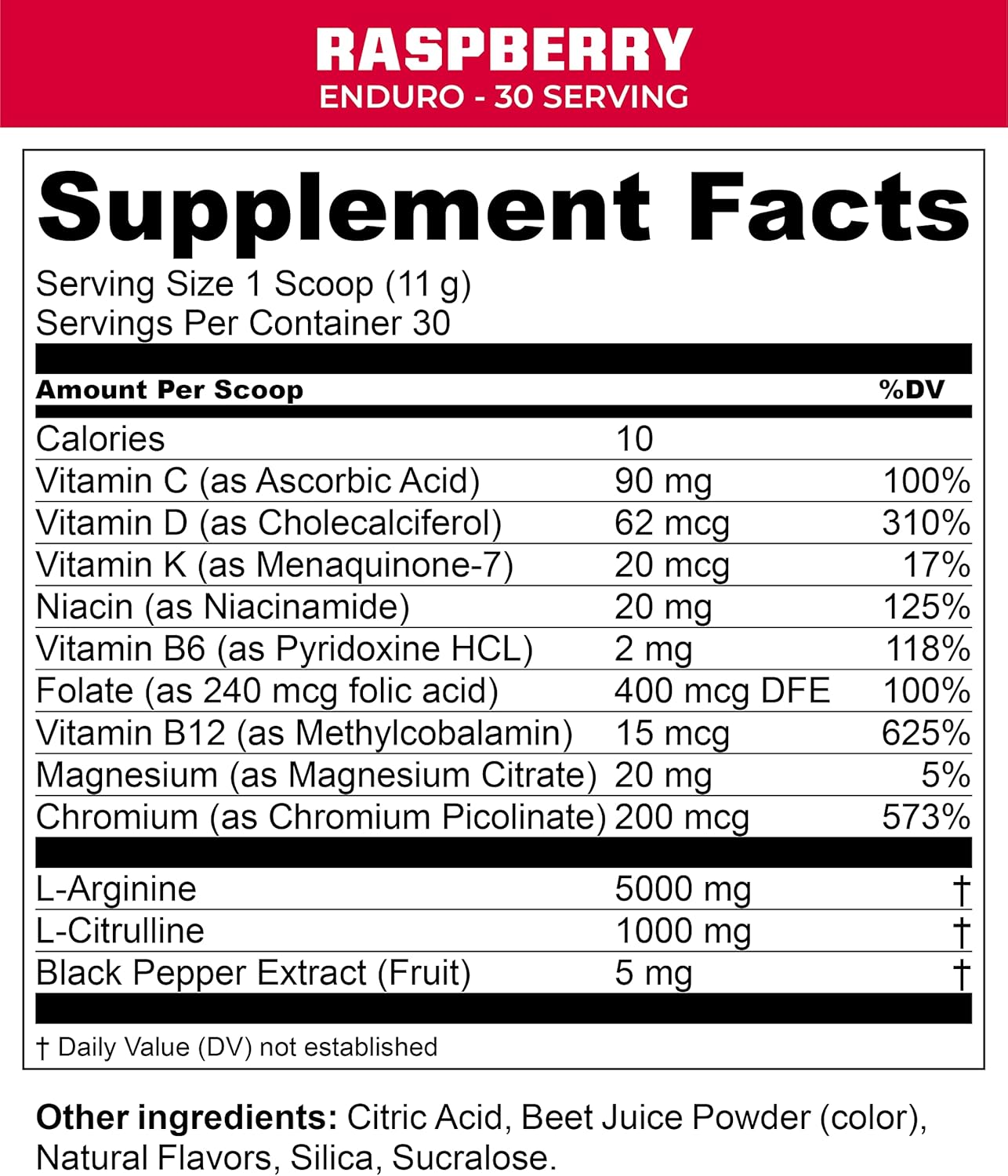 MTN OPS Enduro Nitric Oxide Supplement & Stim-Free Pre Workout - 30 Servings - Citrus Bliss Flavor with Magnesium Citrate, Beet Root Powder, Niacinamide, L Arginine, L Citrulline