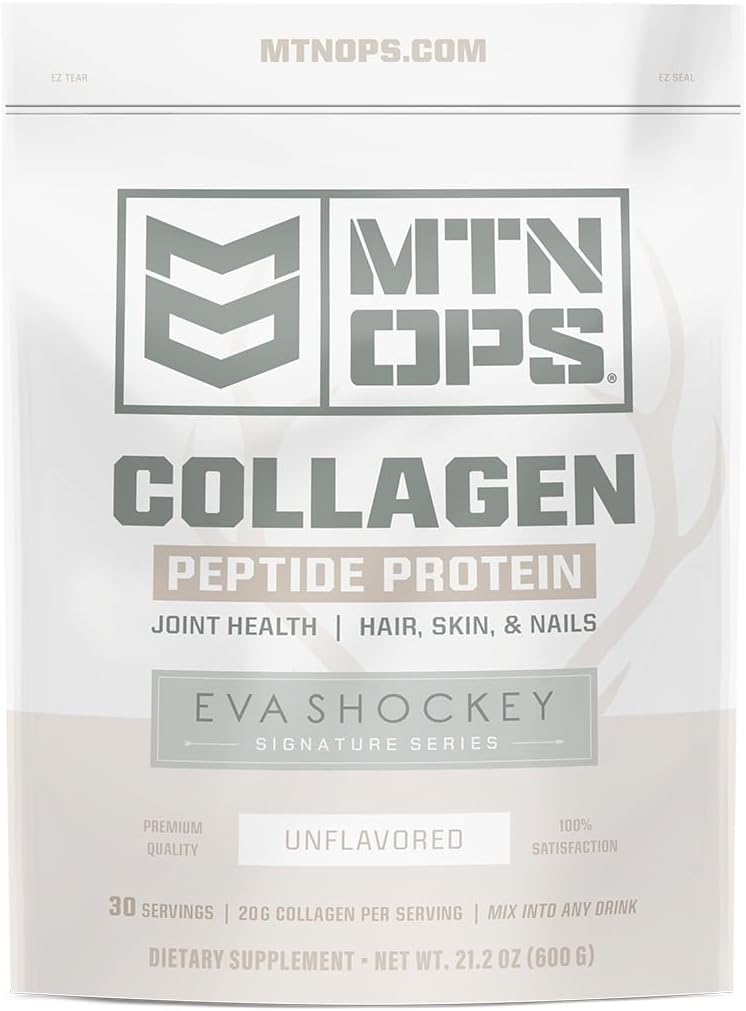 MTN OPS Eva Shockey Signature Series Collagen Peptide Protein Powder - 20 Servings, 21.2 Ounce Size