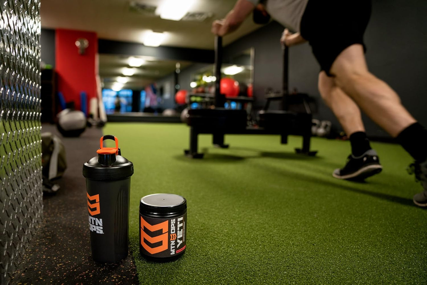 MTN OPS Yeti Green Apple Pre-Workout Powder with Creatine, BCAAs, Beta Alanine - 30 Servings