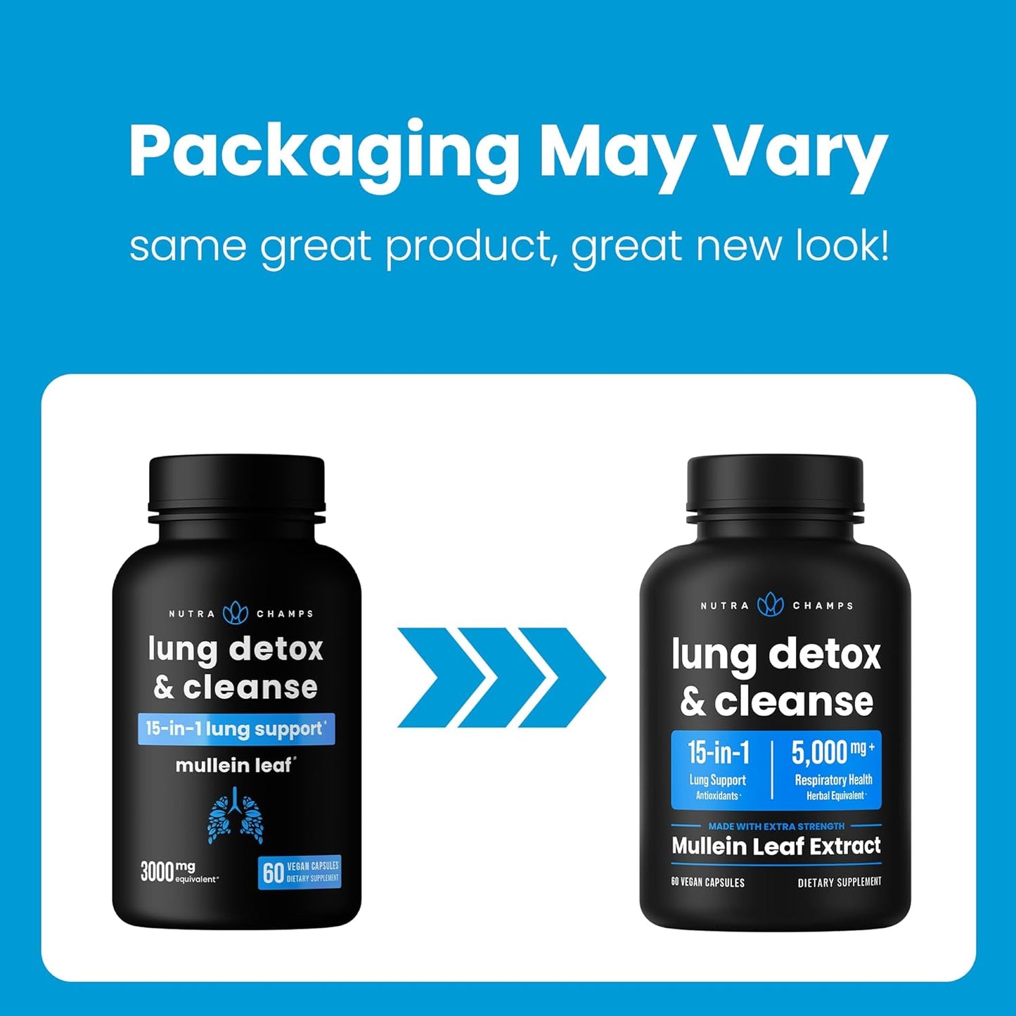 Mullein Leaf Lung Health Supplement, 15-in-1 Formula for Respiratory Support, Vegan Capsules, 3000mg Equivalent Extract
