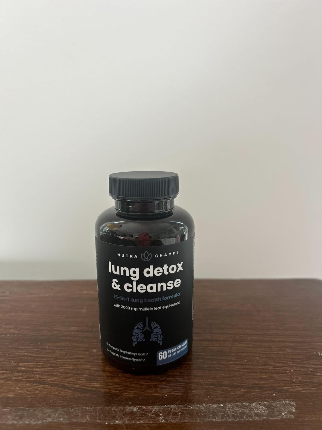 Mullein Leaf Lung Health Supplement, 15-in-1 Formula for Respiratory Support, Vegan Capsules, 3000mg Equivalent Extract