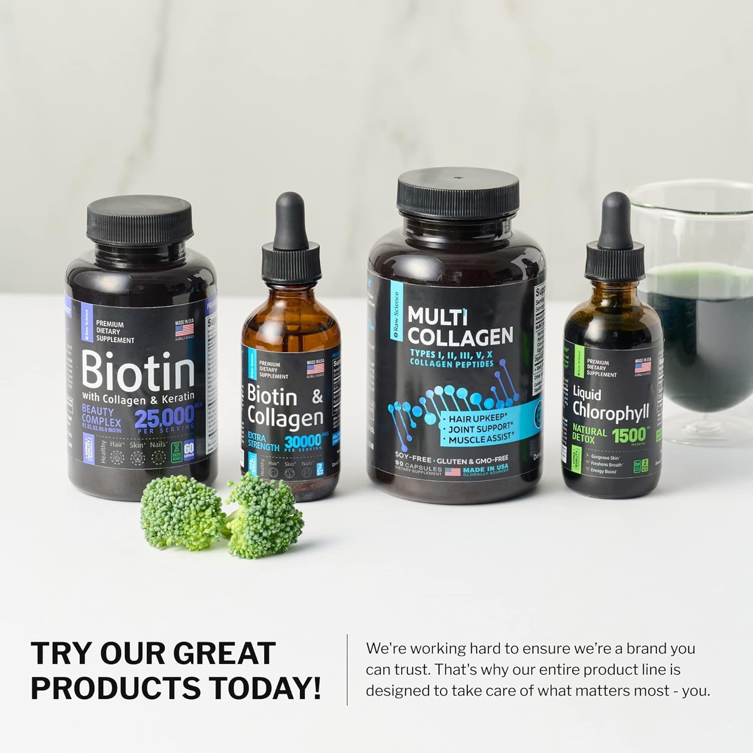 Multi Collagen and Glucosamine Capsules for Bone, Joint, Hair & Nails Support - 90 Collagen Capsules, 120 Glucosamine Capsules