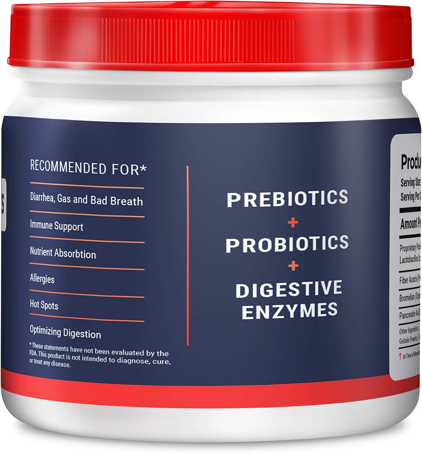 Multi-Species Digestive Enzymes and Probiotics for Pets - Enhance Immune Health, Allergy Relief, Fresh Breath, Digestive Regularity