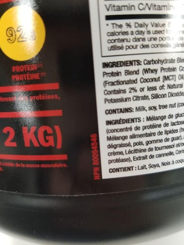 Muscle-Building Whey Protein Powder for Size and Strength - Mutant Mass Extreme Gainer with High-Density Clean Calories (Jacked Berry Blast, 12 lbs)