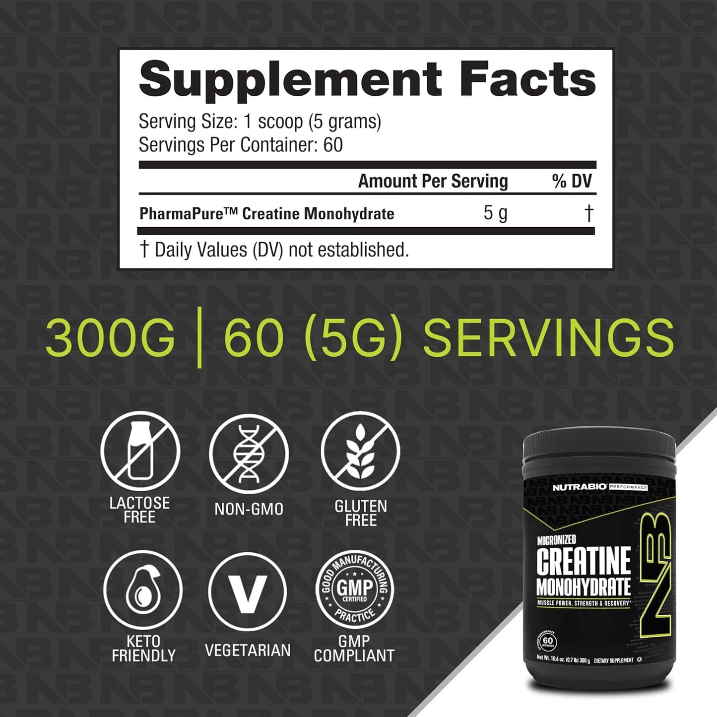 Muscle Energy Bundle: NutraBio Creatine Monohydrate 300g + Whey Protein Isolate Chocolate Peanut Butter - Lean Muscle Growth, Recovery, Strength