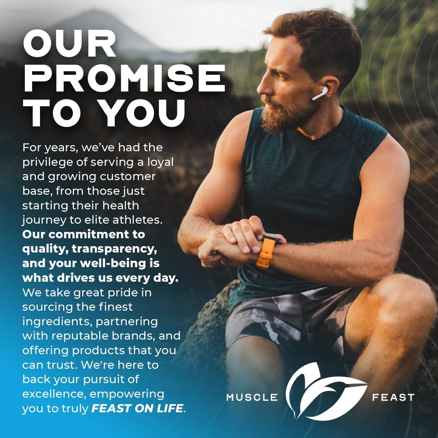 Muscle Feast Creapure Creatine Monohydrate Powder - Vegan Keto-Friendly Muscle Recovery Supplement - Natural Blue Raspberry Flavor - 300g