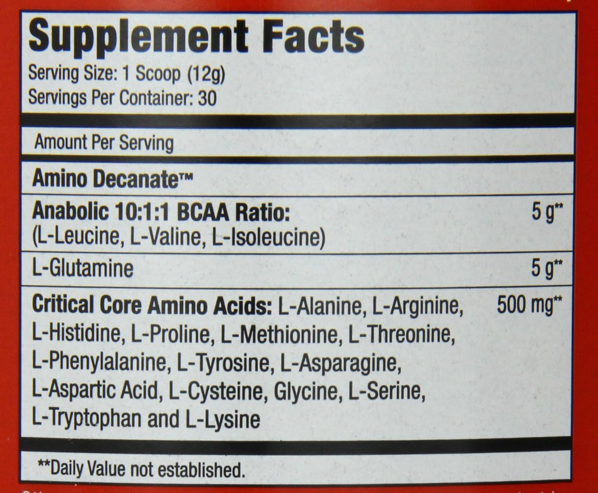 MuscleMeds Amino Decanate Watermelon Flavor 13.3 Oz Supplement