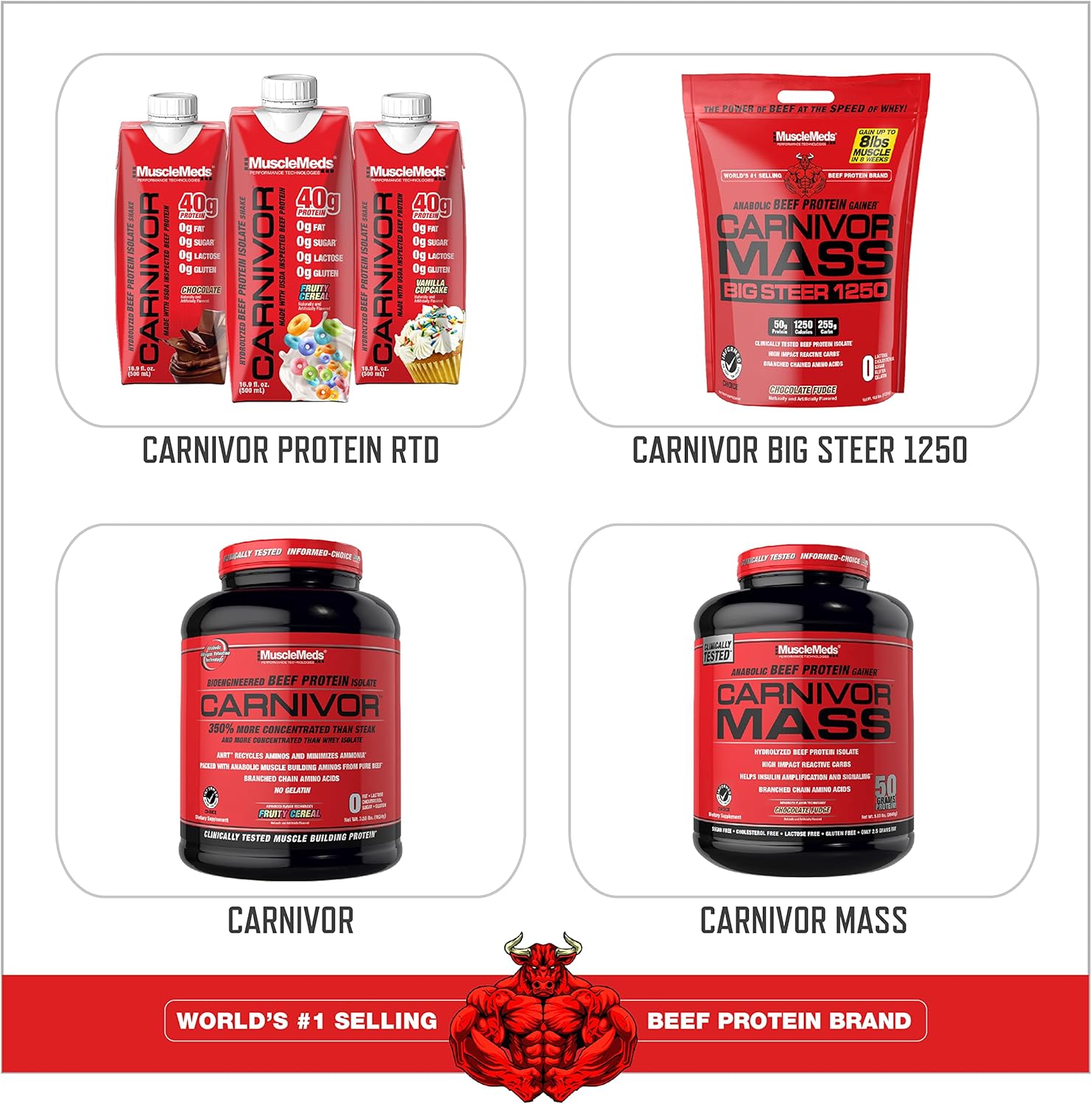 MuscleMeds Carnivor Shred Vanilla Caramel Beef Protein Isolate - Fat Burning Formula, 0 Lactose, Sugar, & Fat, Halal Certified - 4lb, 56 Servings