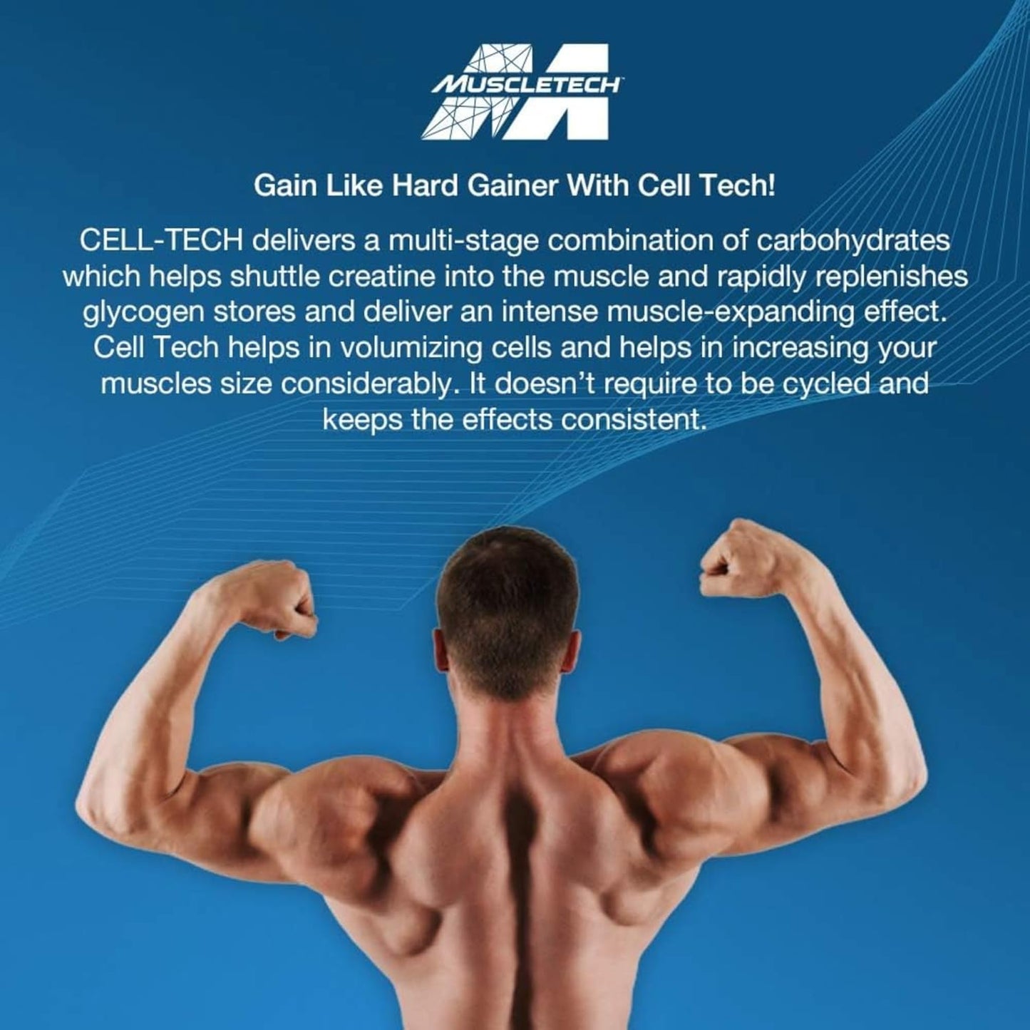 MuscleTech Cell-Tech Creactor Creatine HCl Powder - Post Workout Muscle Builder - Unflavored - 120 Servings