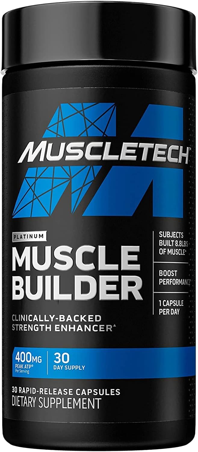 MuscleTech Muscle Builder Bundle: Peak ATP & Clear Muscle HMB, 30 + 42 Count, Ideal for Men & Women for Muscle Building