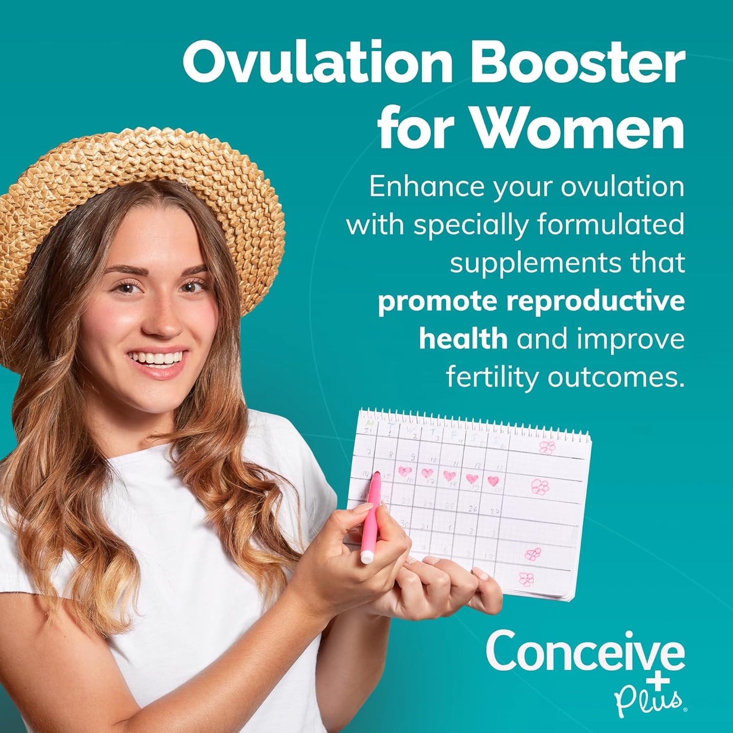 Myo-Inositol & D-Chiro Inositol Blend Ovulation Support Supplement with Coq10, Folic Acid, Ginger - PCOS Relief, Healthy Ovarian Support - Multi Vitamins for Women - 120 Capsules