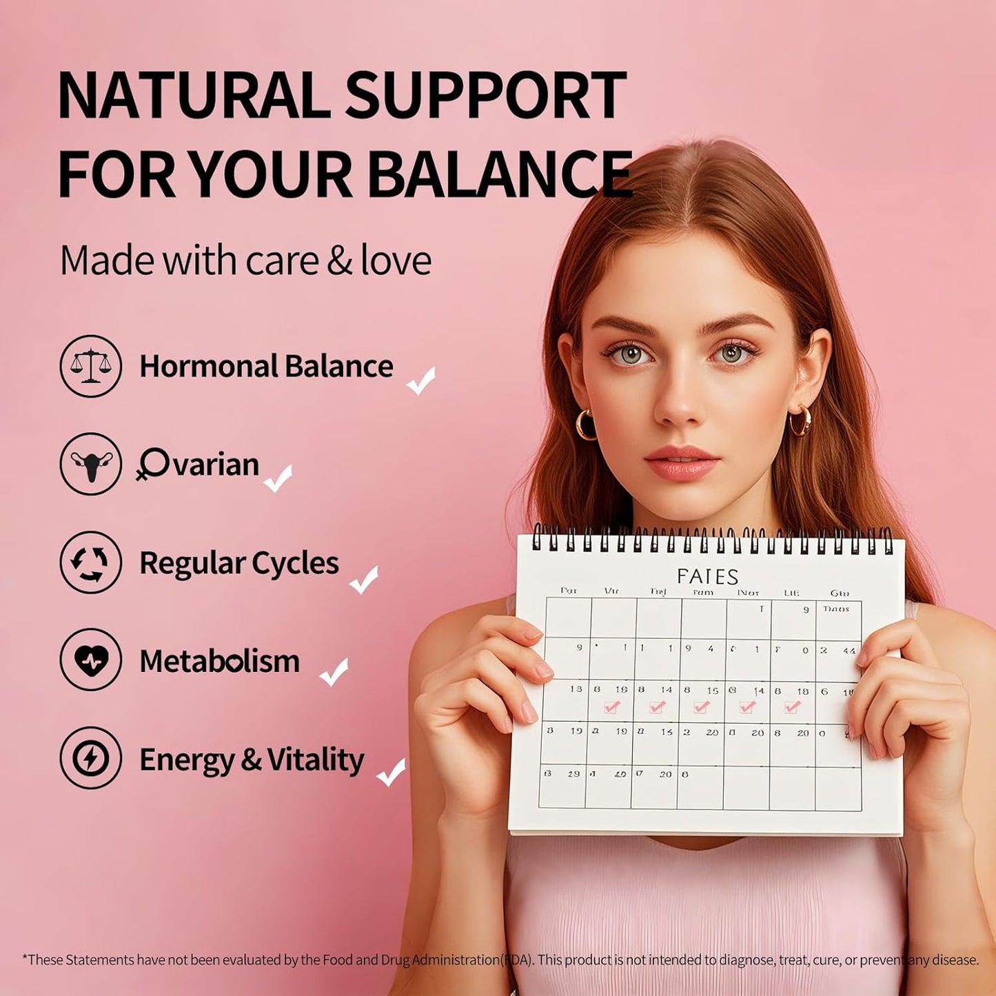 Myo-Inositol & D-Chiro Inositol Supplement for Hormone Balance & Ovarian Support - Vitamin B8 - 30 Day Supply