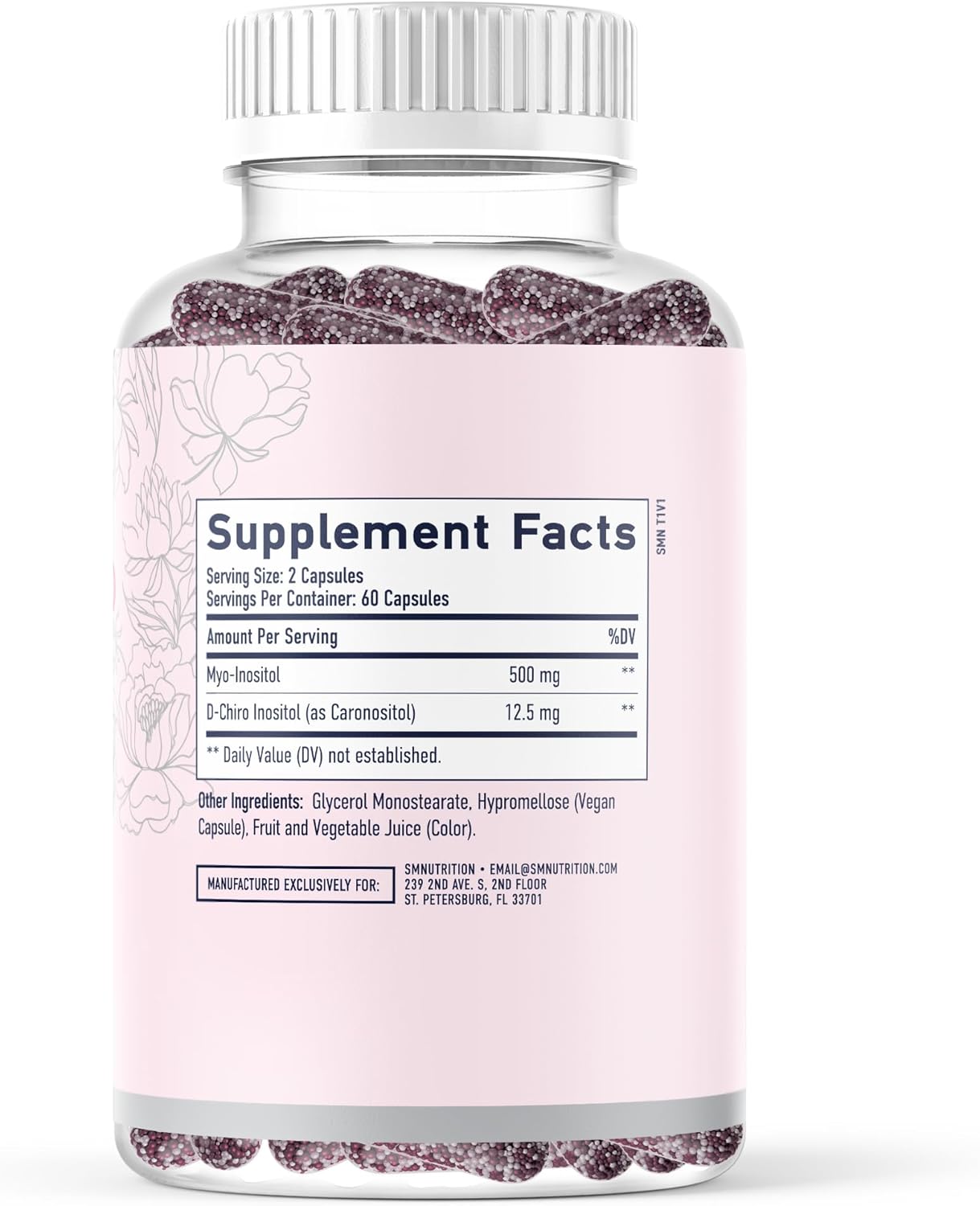Myo-Inositol & D-Chiro Inositol Supplement for Women's Hormone Balance | Microbeadlets for Menstrual Cycle Regulation & Ovarian Health | 40:1 Ratio | Non-GMO | 120 Ct