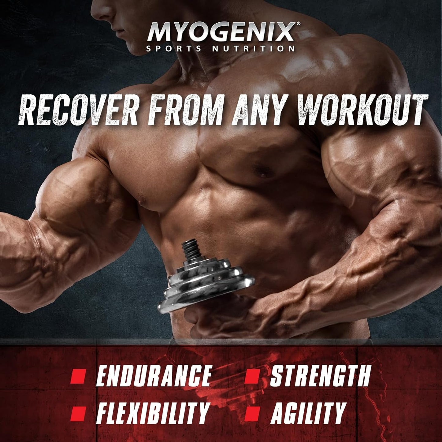 Myogenix Aftershock Post Workout Protein for Muscle Growth - Anabolic Whey with Carbs, Amino Stack, Creatine, Glutamine, BCAAs | Shockolate Milk - 2.64 LBS