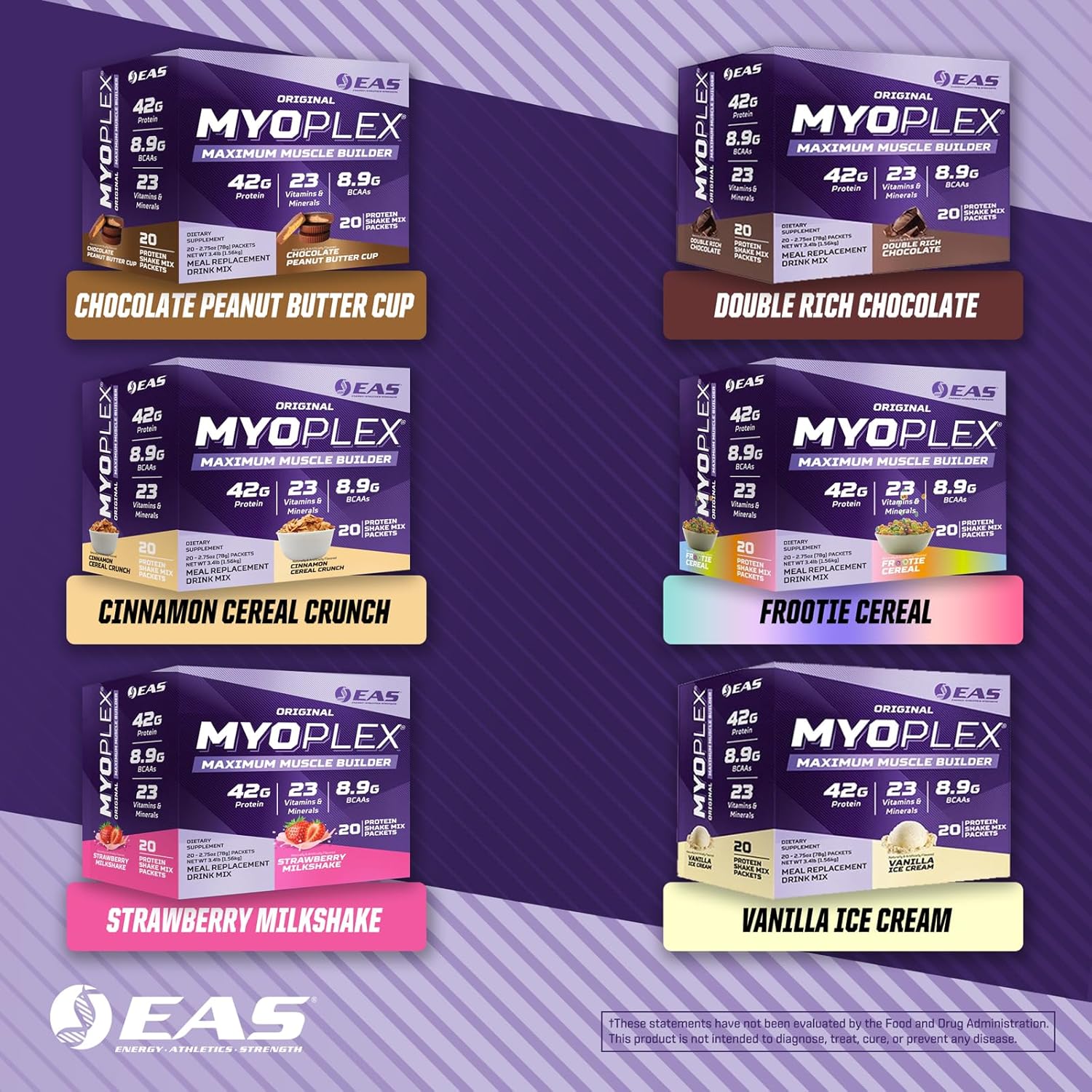 Myoplex Maximum Muscle Builder Protein Drink Mix - 42g Protein, 20 Packets, Double Rich Chocolate