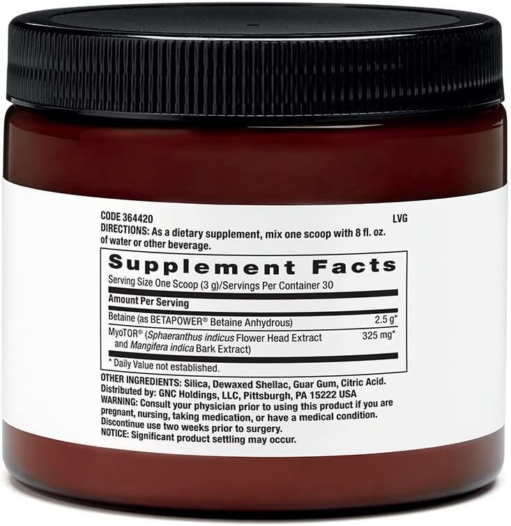 MyoTOR + Betaine Power and Performance Enhancer | Beyond Raw Chemistry Labs | 30 Servings
