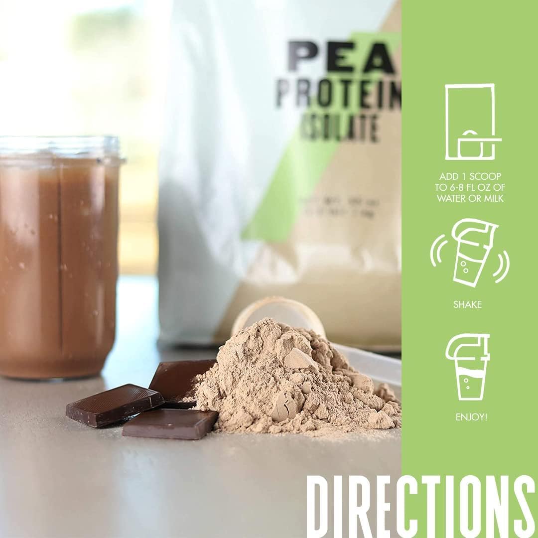 MYVEGAN Banana Bread Pea Protein Isolate Powder - Plant-Based Amino Acids - Gluten & Sugar Free - 2.2 Lb (30 Servings)
