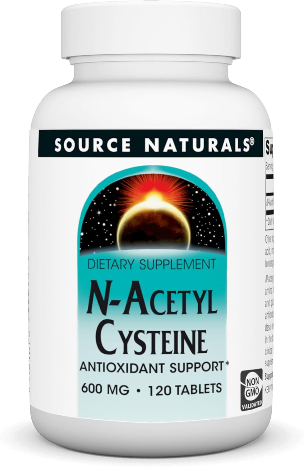 N-Acetyl Cysteine Antioxidant Support 600mg - Respiratory Health Supplement - 120 Tablets