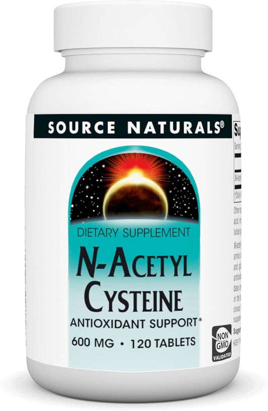 N-Acetyl Cysteine Antioxidant Support 600mg - Respiratory Health Supplement - 120 Tablets
