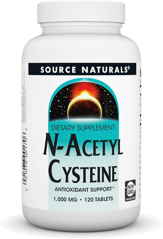 N-Acetyl Cysteine Antioxidant Support Dietary Supplement - 1000mg, 120 Tablets - Respiratory Health Support