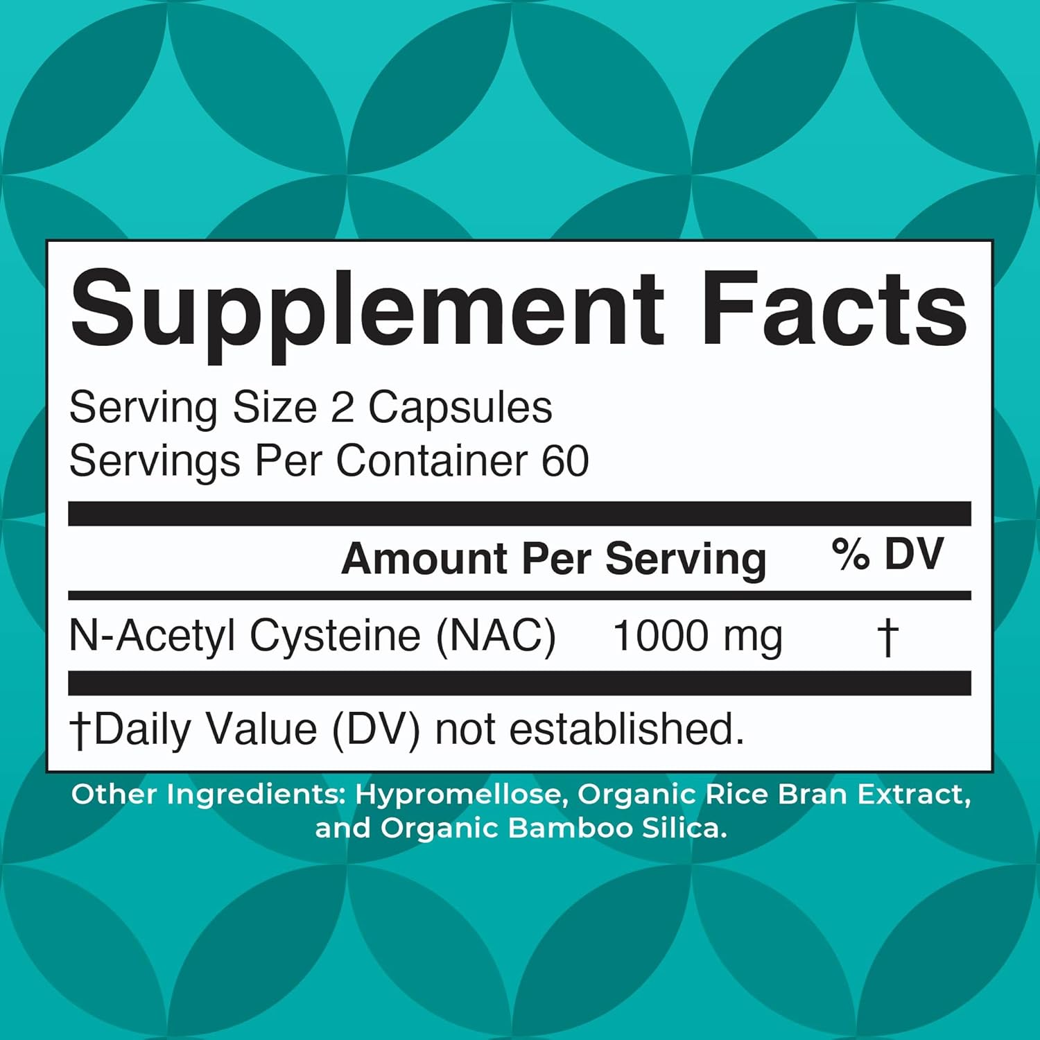 N-Acetyl Cysteine Capsules - 1000mg, 2 Month Supply, Vegan, Non-GMO, Gluten Free - MaryRuth Organics