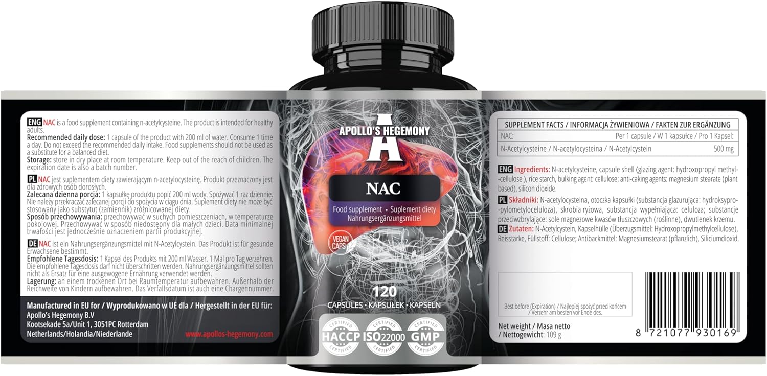 N-Acetyl L-Cysteine 150mg 120 Vegan Tablets - Liver Function Support - Amino Acid Supplement - 16 Month Supply