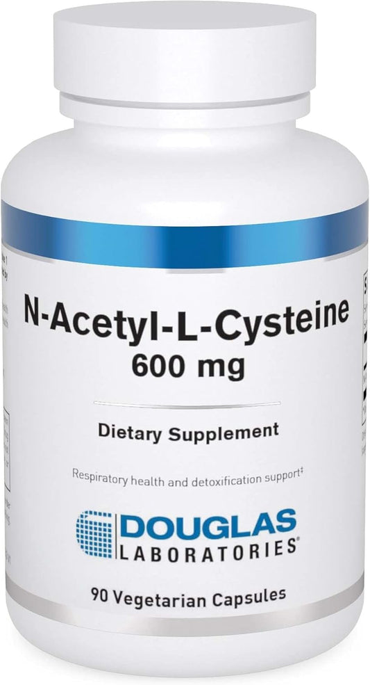 N-Acetyl-L-Cysteine 600 mg Capsules - Glutathione Precursor for Antioxidant Defense - 90 Vegetarian Capsules by Douglas Labs