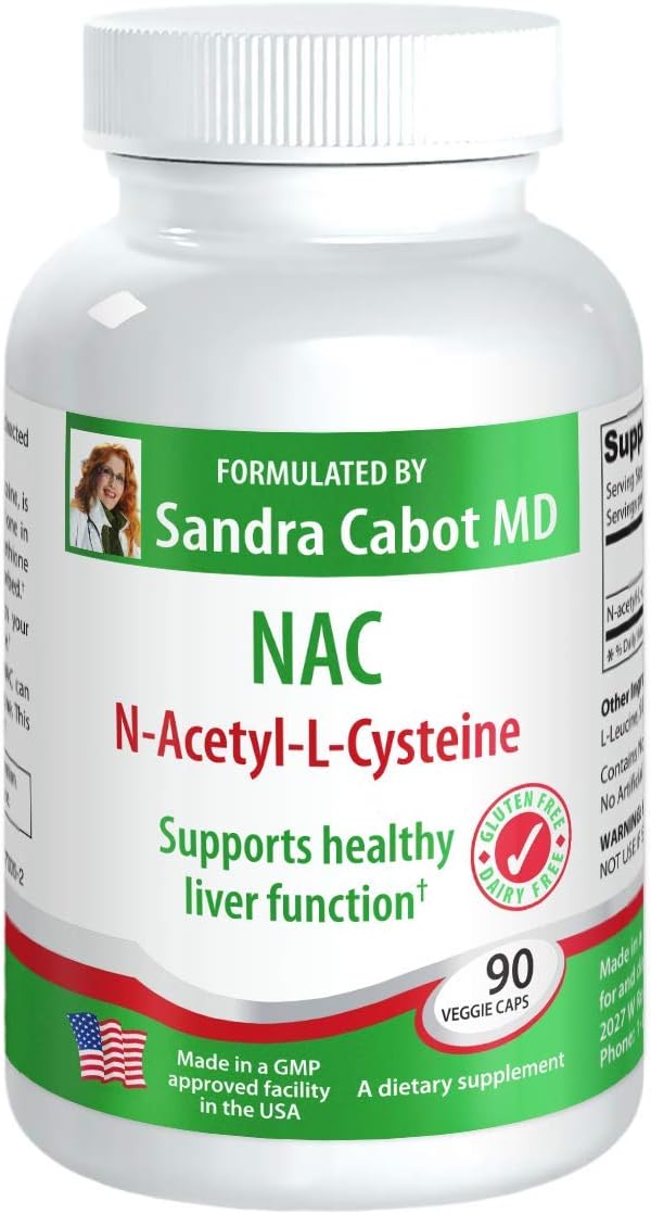 NAC 600 mg Capsules - Liver Support Supplement (90 Capsules)
