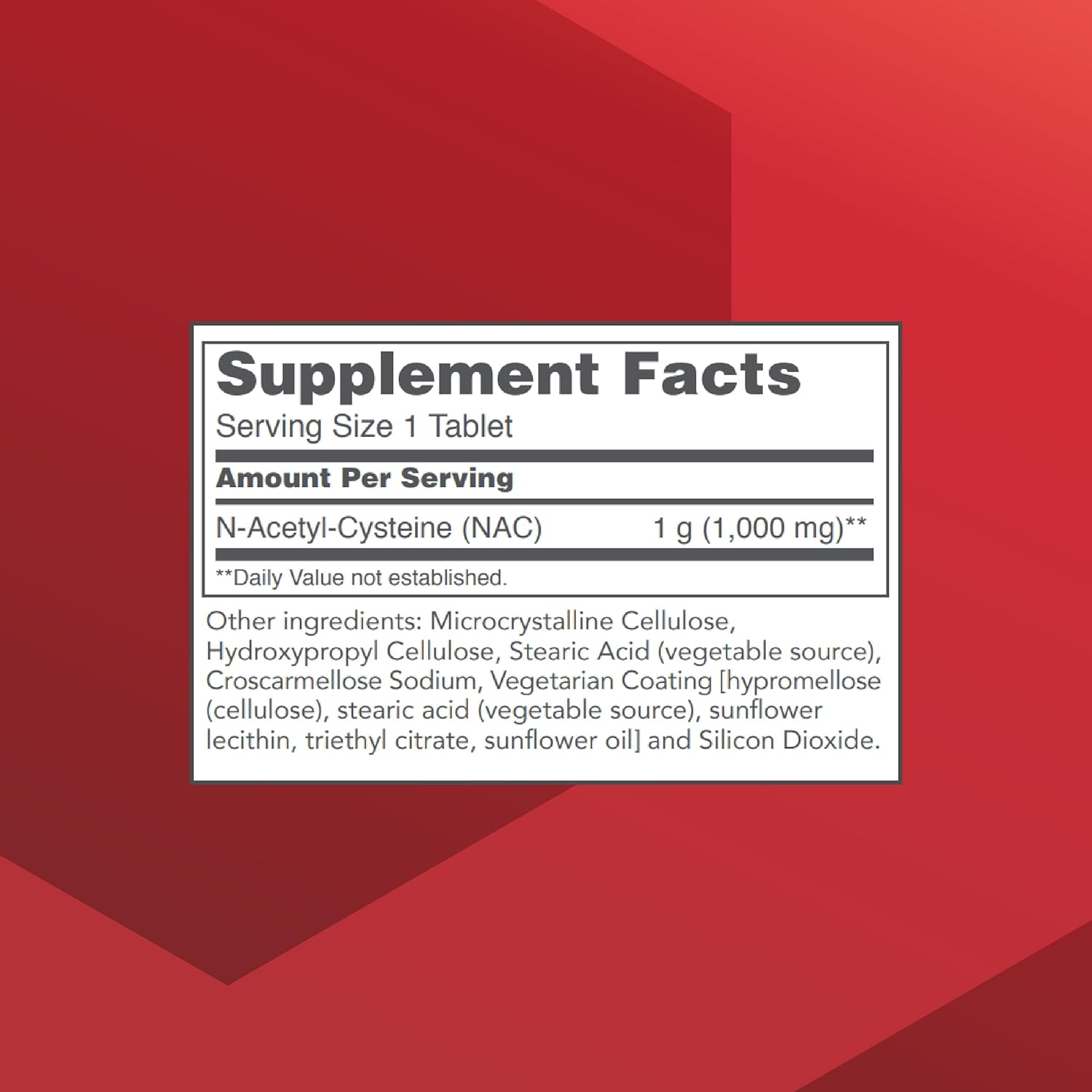 NAC N-Acetyl Cysteine 1000mg - Supports Glutathione Production & Respiratory Health - 120 Tablets