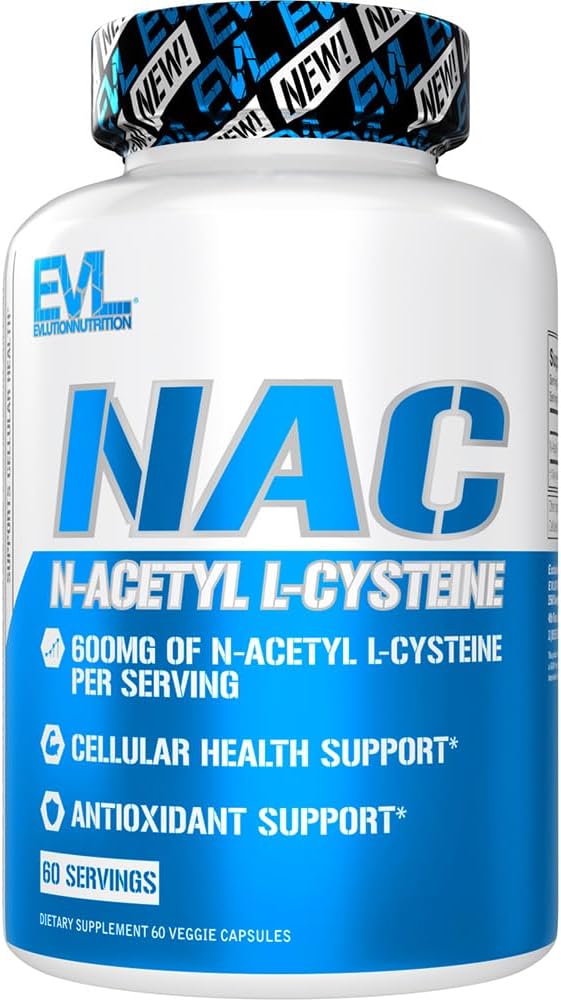 NAC N-Acetyl L-Cysteine 600mg Antioxidant Support Dietary Supplement Vegan Gluten Free 60 Servings