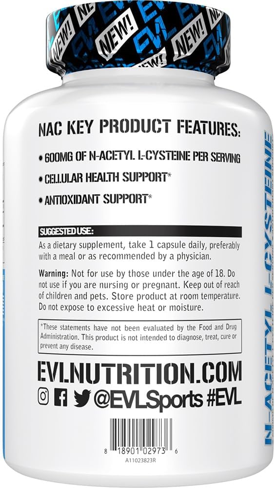 NAC N-Acetyl L-Cysteine 600mg Antioxidant Support Dietary Supplement Vegan Gluten Free 60 Servings