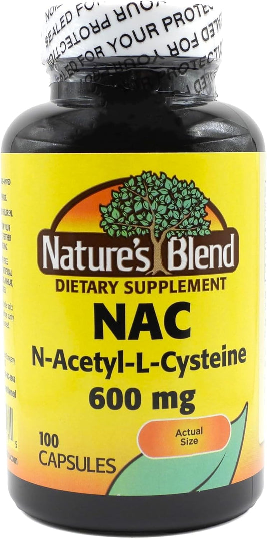 NAC Supplement 600mg - Immune Support & Antioxidant for Cellular Health - 100 Capsules