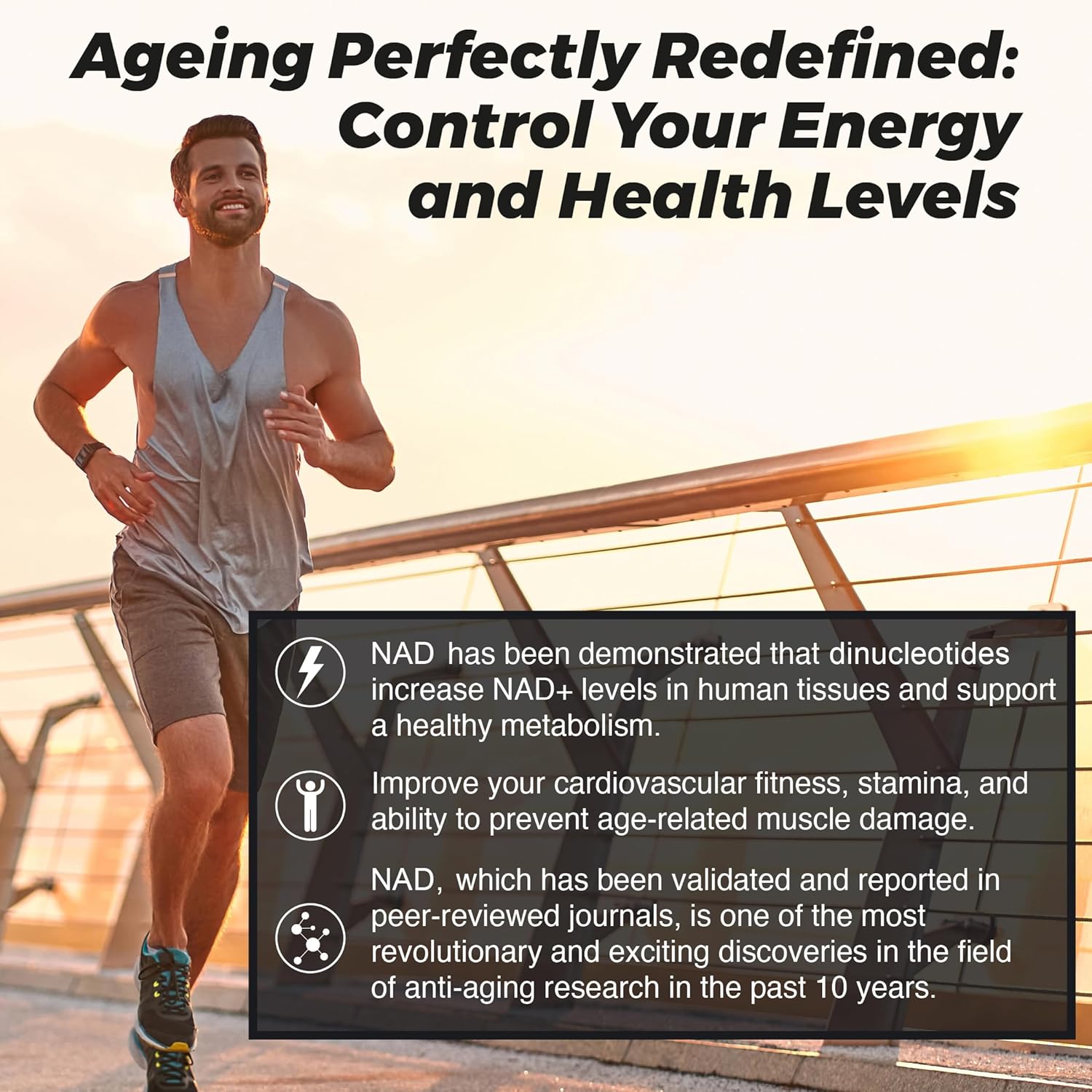NAD Resveratrol TMG Supplement 2000mg | Boost NAD+ Levels | Immune & Energy Support | 3-in-1 Formula | 60 Capsules