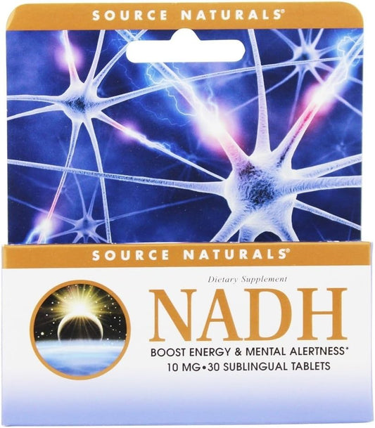 NADH 10mg Peppermint Lozenges for Energy and Alertness - 30 Count