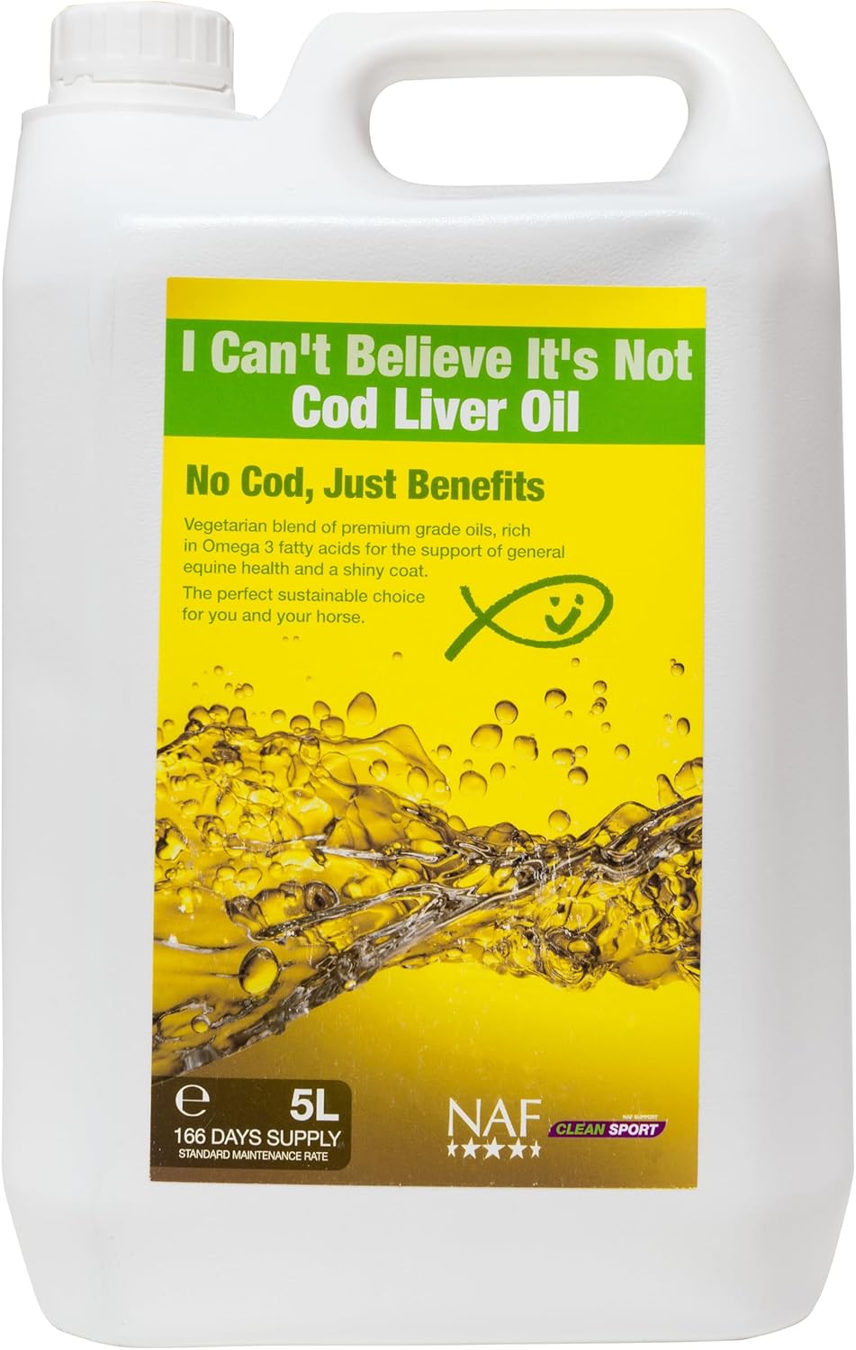 NAF Can't Believe It's Not Cod Liver Oil Horse Feed Supplement 5L