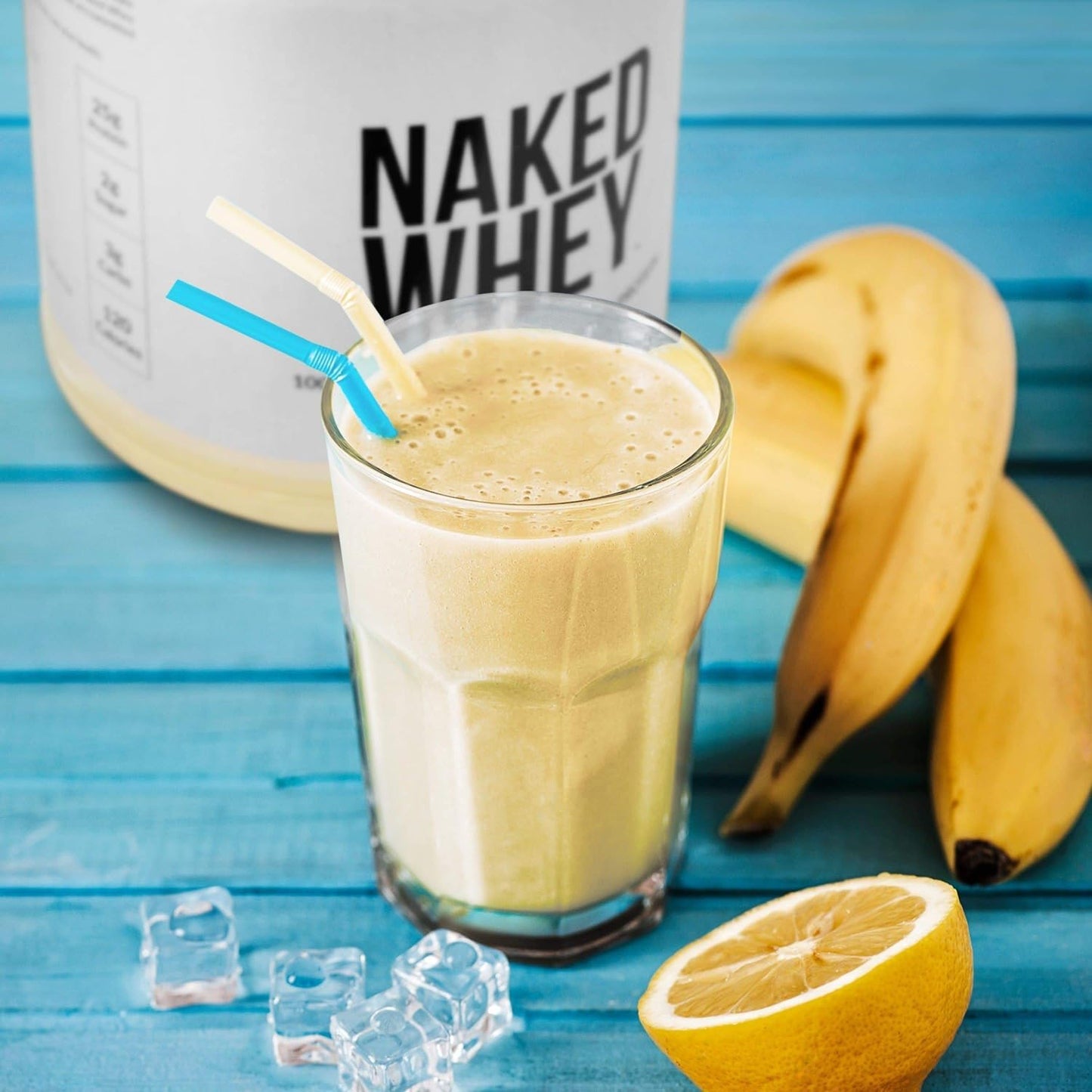 Naked Whey Vanilla Protein Powder - Grass Fed, Organic Ingredients, GMO-Free - 24 Servings