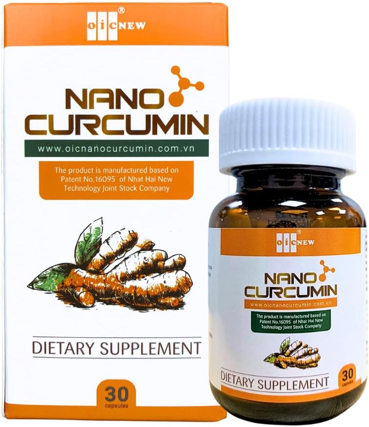 Nano Curcumin Capsules with Enhanced Absorption Technology - Promotes Digestive Health, Relieves Gastric Discomfort, and Supports Healthy Skin - 30 Capsules