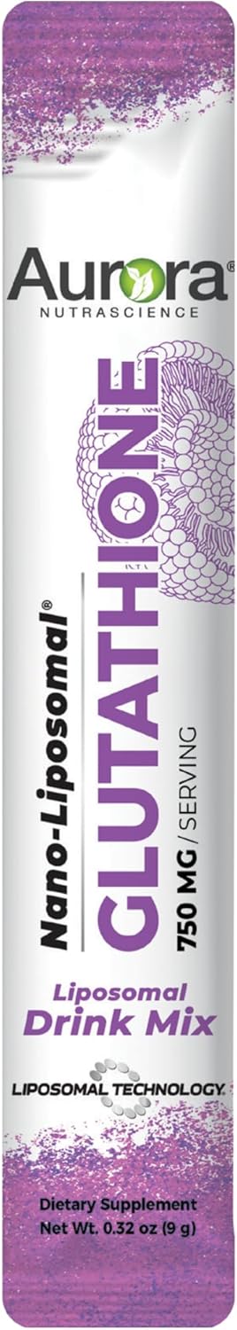 Nano-Liposomal Glutathione Drink Mix for Immune Support & Liver Detox - 750mg, 30 Packets