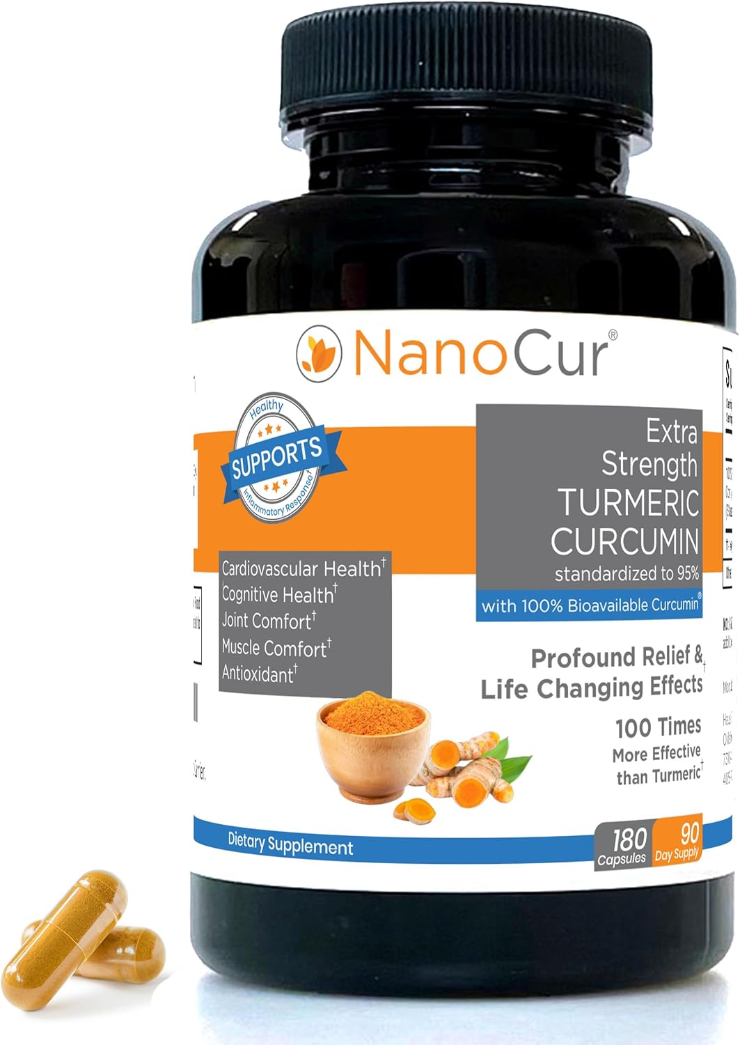 Nanocur Organic Turmeric Curcumin with Enhanced Absorption for Joint Support and Energy Boost
