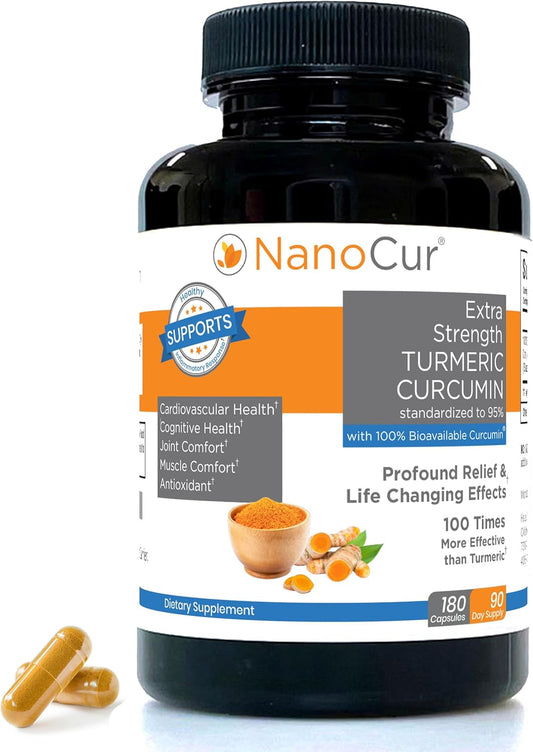 Nanocur Organic Turmeric Curcumin with Enhanced Absorption for Joint Support and Energy Boost